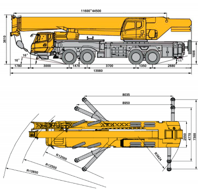 Автокран XCMG XCT70 70 т. 44 м.